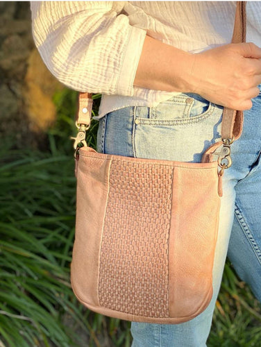 'Mabel' Cross Body Leather Bag