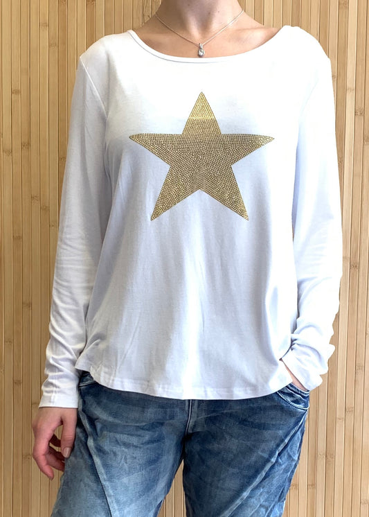 Shona Star Top || White