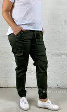 Joey Joggers Khaki Pants - Khaki Lounge Pants - Khaki Jeans - Basic State