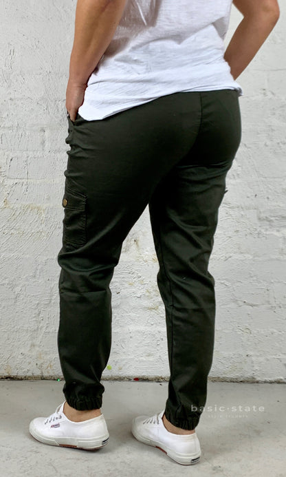 Joey Joggers Khaki Pants - Khaki Lounge Pants - Basic State