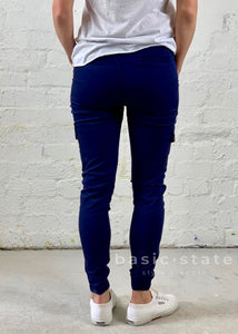 Denim Joggers Denim pants Joey Joggers Navy Pants - Dark Blue Denim Pants - Jeans - Basic State Australia