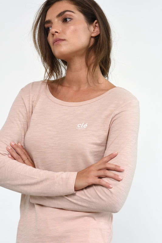 Cle Long Sleeve Logo Tshirt in White Cle Organic Cotton Layla Long Sleeve Tee Cle Organic Label Stockist Cle Pure Cotton Organic Cotton Stockist Basic State Australia Cle Clothing Cle Organic Clothing Australia Cle Organic Layla Long Sleeve Tee - Basic State Cle Clothing Australian Stockist PLUS SIZE CLE ORGANIC CLOTHING PLUS SIZE LAYLA LONG SLEEVE TEE  BASIC STATE CLE ORGANIC CLOTHING STOCKIST