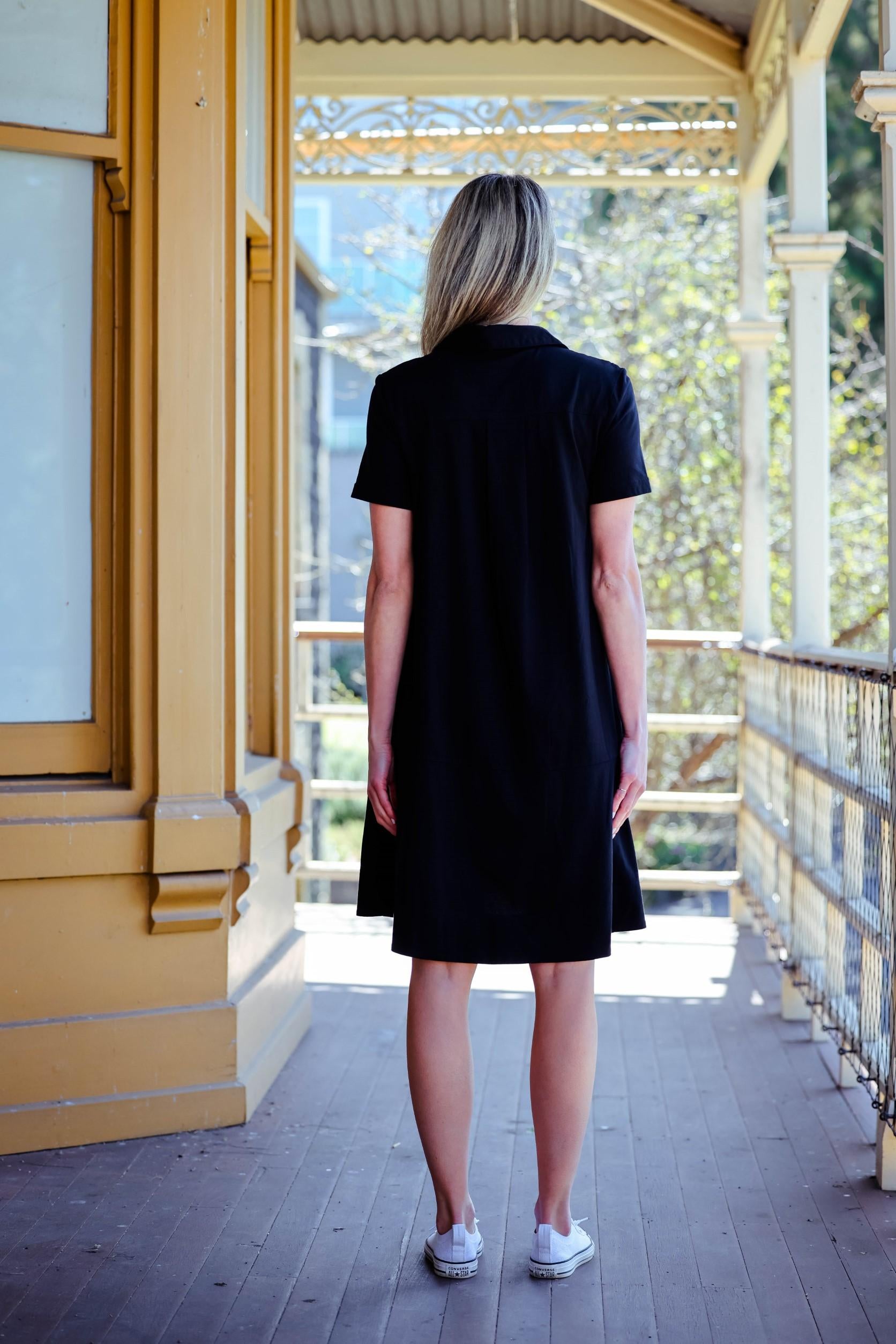 Tibby polo Dress, Ladies Polo Shirt Dress, Shop 3rd story Clothing online, buy 3rd Story Clothing, Polo Tshirt Dress, Basic state 3rd story polo Dress