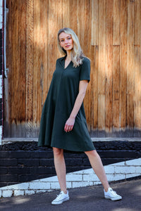 Tibby polo Dress, Ladies Polo Shirt Dress, Shop 3rd story Clothing online, buy 3rd Story Clothing, Polo Tshirt Dress, Basic state 3rd story polo Dress