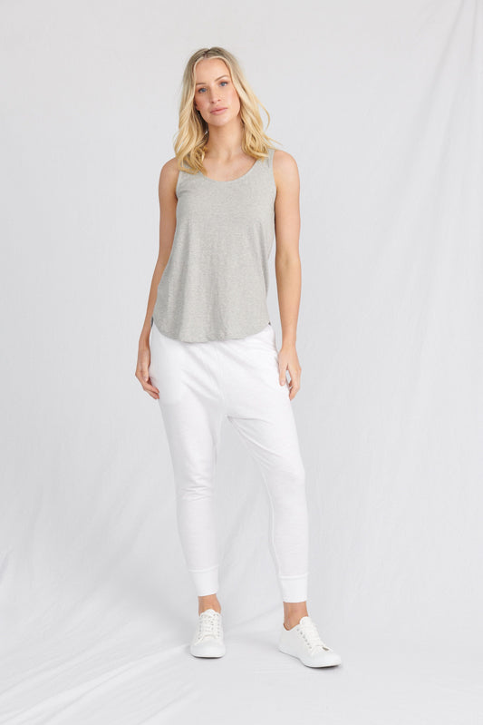 Miami Organic Cotton Tank - Grey Marle