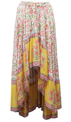 Miss June Willow Skirt in Yellow basic state Australia