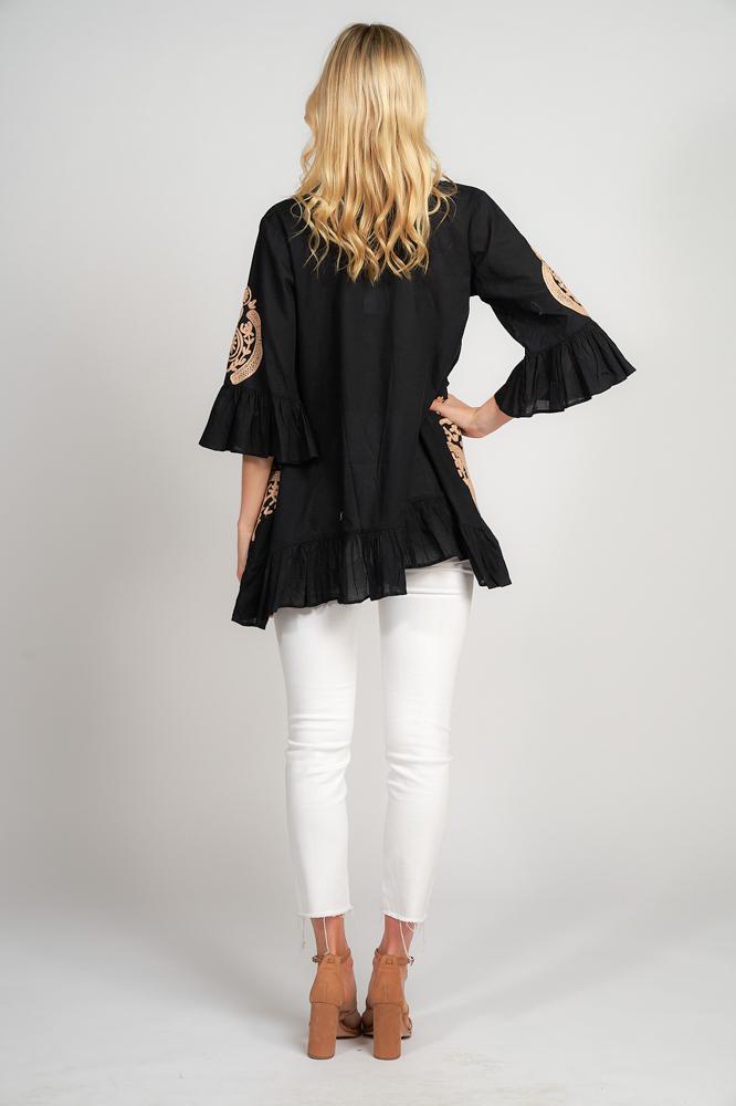 Plus Size Hacienda Tunic Top