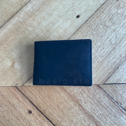 MENS LEATHER WALLET - FATHERS DAY GIFT IDEAS - BASIC STATE MENS LEATHER WALLET