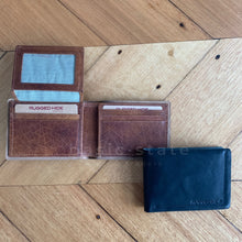 Tan Leather Wallet - Mens Leather Wallet Tan, Mens Leather Wallet Black, Mens Leather Wallet Rugged Hide - Basic State