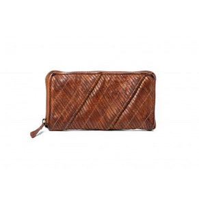 'Kendra' Woven Leather Wallet