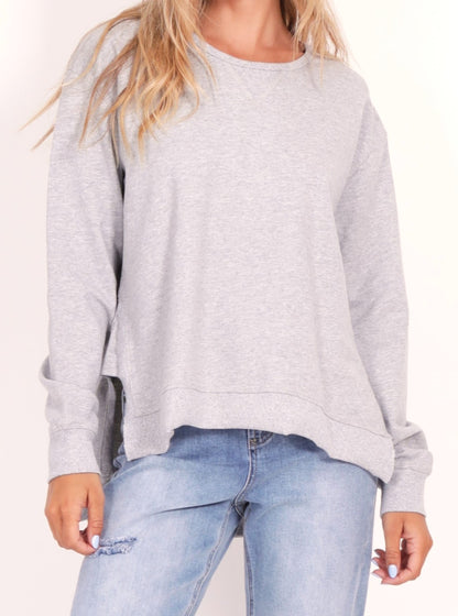 G7 ORGANIC COTTON BASICS, G7 JAX JUMPER, G7 JACKS SWEATER, G7 JACKS JUMPER GREY, G7 STOCKISTS, G7 ORGANIC COTTON BASICS STOCKISTS, G7 BASIC STATE