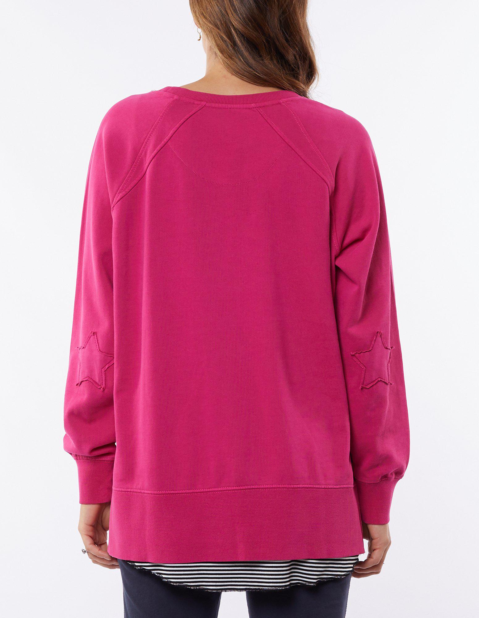 Buy Elm Victoria Fleece Shop Elm Sweaters Online buy Elm Victoria Sweater Buy Elm Victoria Crew Hot Pink Buy Elm Victoria Sweater Raspberry Sorbet