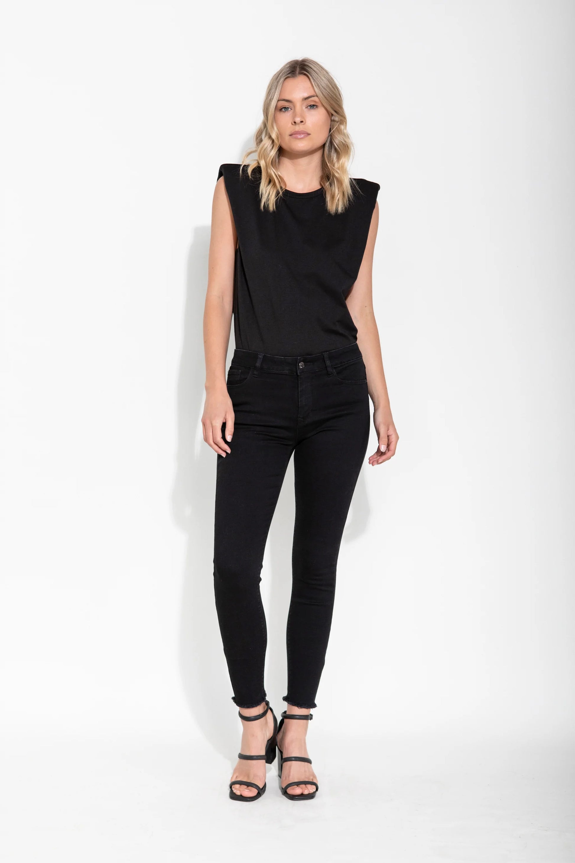 Shop Saint Rose Lucia Jeans Black, Buy Black Lucia Jeans, Black Lucia Skinny Jeans, Lucia Black Skinny Jeans Saint Rose, Black Skinny Leg Jeans Saint Rose Stockists, Saint Rose Jeans Stockists, Saint Rose Stockists 