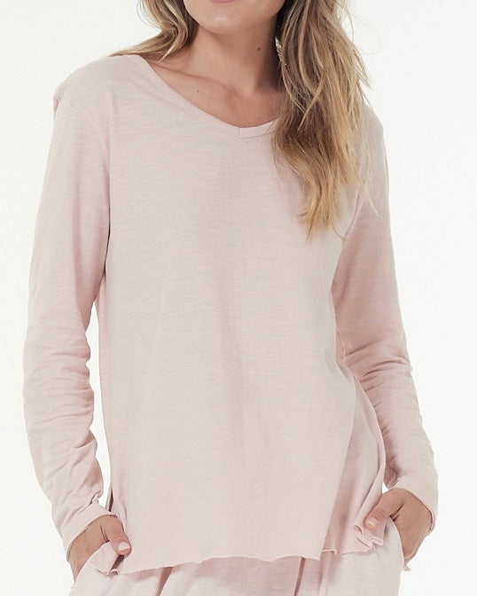 Cle Abigail Long Sleeve Tee Organic Cotton Long Sleeve Tshirt Organic Cotton Long Sleeve Top Cle Stockist  - Basic State