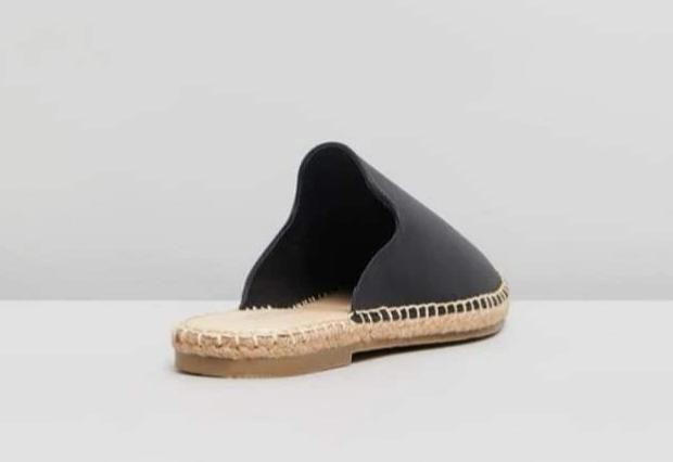 Riley Black Leather Slides Riley Black Leather Mules Basic State