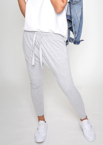 Lainie Lounge Pants Lainie Drop Crotch Pants Grey Marle - Basic State