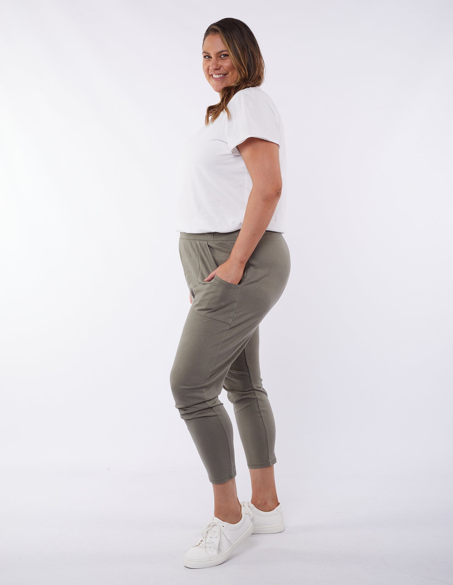 Plus Size Weekender Lounge Pant - Khaki